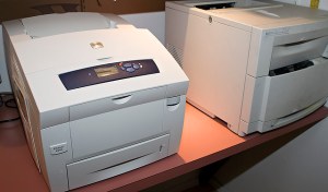Xerox 8560 Phaser and HP 4550 taken by by swanksalot via Flickr
