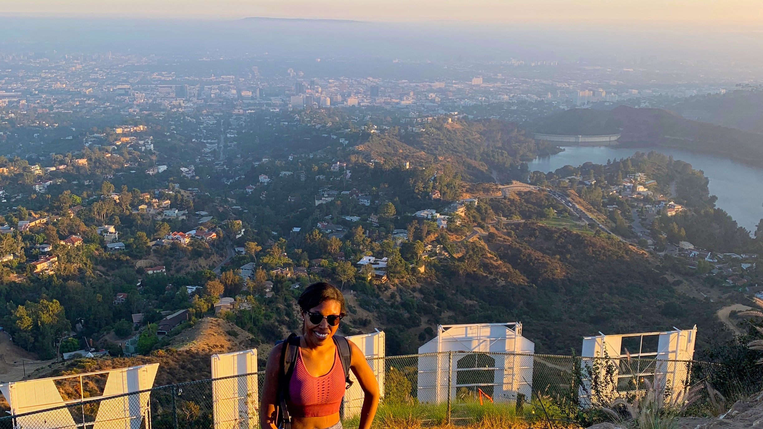 jasminedowe hiking in Hollywood
