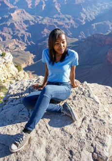 Me posing at the Grand Canyon