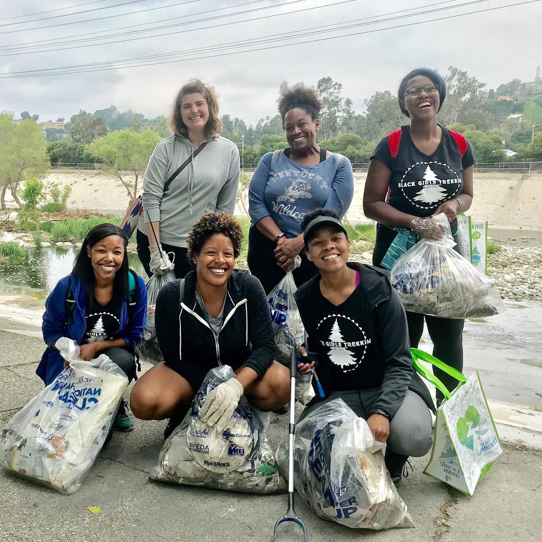 Cleaning up the L.A. River with Black Girls Trekkin' and FOLAR.