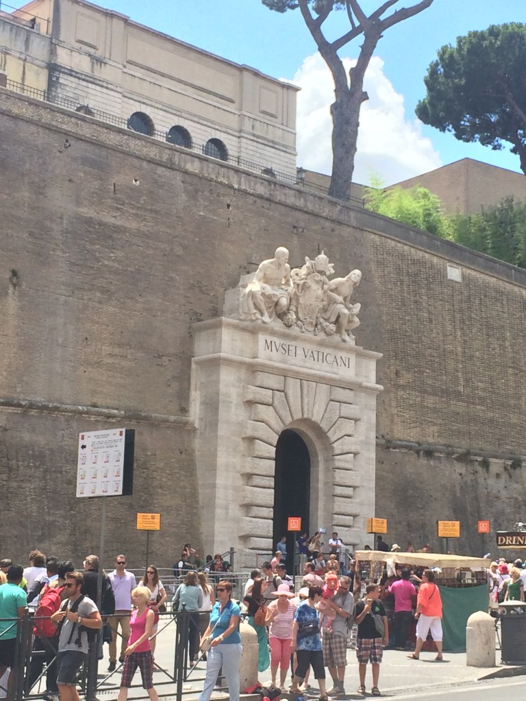 The Sistine Chapel inside the Vatican.